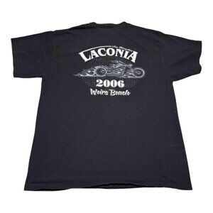 Delta 2006 Laconia Bike Week Motorcycle Rally‎ Double Sided Shirt Adult Large